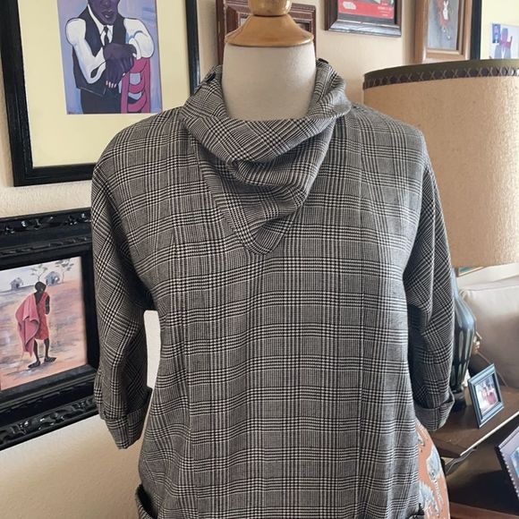 Vintage 80s Cowl-neck Dress - Picture 2 of 7